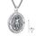 Heiliger Michael Urnenketten für Asche 925 Sterling Silber Oval Heiliger Michael Kette Urnen Kette für Asche Erzengel Michael Anhänge Schmuck für Herren