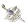 Silberschmuck - BG Schwert des Erzengel Michael, Anhänger aus 925 Sterlingsilber mit echtem Lapis Lazuli – Schutzsymbol, Unisex