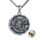 YFN Heiliger Michael Medaillon Halskette Sterling Silber Religiöse Beschützer Foto Anhänger Sankt Michael Erzengel Schmuck Geschenke für Damen Herren