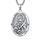 Heilige Lucia Medaille Sterling Silber Heiliger Lucia Anhänger St. Lucy Halskette Saint Lucia Kette Schutz Schmuck Religiöse Geschenke
