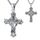 Eusense Sankt Michael Kreuz Halskette 925 Silber Sankt Michael Anhänger Erzengel Beschützt uns Medaille Schutzpatron Amulett Religiöser Schmuck Geschenke für Männer Frauen