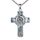 YFN Heiliger Christopherus Kreuz Halskette Sterling Silber Religiöser Beschützer Anhänger St Christopher Schmuck Saint Christopher Geschenke für Damen Herren