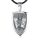 Eusense St Michael Halskette für Herren Damen 925 Sterling Silber Erzengel Anhänger Saint Michael Heilige Amulett Schmuck Geschenk, 61 cm