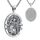 Eusense Saint Christopher Anhänger Halskette 925 Silber St Christopher Anhänger Saint Christopher Anhänger Kette Schmuck religiöses Amulett für Männer Frauen