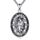 YFN Oval Heiliger Michael Halskette Sterling Silber Religiöse Beschützer Anhänger St Michael Erzengel Schmuck Saint Michael Geschenke für Damen Herren