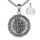 YFN Heiliger Lucy Halskette Sterling Silber Religiöse Beschützer Anhänger St. Lucy Schmuck Geschenke für Damen Herren