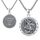 Eusense St Michael Halskette 925 Sterling Silber Heiliger Erzengel Anhänger Saint Michael Amulett Schmuck Geschenk für Herren Damen, 20+2"