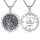 Shusukue Saint Michael Kette 925 Sterling Silber Erzengel Saint Michael Amulett Schutzpatron Halskette Medaillen Gebetsmünzen Anhänger Christlicher Religiöser Schmuck für Frauen Männer