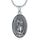 Shusukue Satin St Guadalupe Silberkette Herren 925 Schwarz Halsketten Vintage Religiöse Anhänger