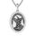 DOTBJ 925 Sterling Silber Erzengel Michael Anhänger Kette mit Edelstahlkette 55,88cm + 5cm