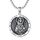 Shusukue Schutzpatron St. Divina Kette 925 Silber Amulett Saint Dymphna Halskette Medaillen Anhänger Religiöser Schmuck