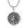 Shusukue St. Michael Kette 925er Sterling Silber, Erzengel Saint Michael Amulett Schutzpatron Halskette, Medaillen Gebetsmünzen Anhänger Christlicher Religiöser Schmuck für Frauen Männer