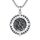 Shusukue St. Michael Halskette für Herren 925 Sterlingsilber Rund Heiliger Erzengel Michael Kompass Medaille Medaillon Schutzschmuck