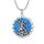 Shusukue Opal St. Michael Kette 925er Sterling Silber, Erzengel Saint Michael Amulett Schutzpatron Halskette, Medaillen Gebetsmünzen Anhänger Christlicher Religiöser Schmuck für Frauen Männer