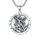 Shusukue St. Michael Kette Erzengel Saint Michael Amulett Schutzpatron Halskettes Sterling Silber Medaillen Gebetsmünzen Anhänger Christlicher Religiöser Schmuck für Männer