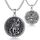 Shusukue Sankt Florian Halskette für Feuerwehrleute, 925 Sterlingsilber, Anhänger mit St.-Florian-Medaille, Beschützer-Medaillon,St.-Florian-Amulett, Geschenk für Männer, Feuerwehrleute, Sohn, Vater