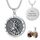 Shusukue Personalisierte Erzengel ST Michael Anhänger mit Foto Amulett Medallion zum öffnen 925 Silber Halsketten für Mann Herren Männer Religiöse Fotoschmuck