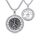 Shusukue St. Michael-Halskette für Männer und Frauen, 925er Sterlingsilber, rund, Heiliger Erzengel Michael, Medaillon, Schutzschmuck