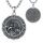 Shusukue St. Christoph Halskette 925 Sterling Silber Saint Christoph Amulett Schutzpatron Halskette Medaillen Gebetsmünzen Anhänger Christlicher Religiöser Schmuck für Frauen Männer