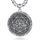 AEONSLOVE Siegel der Sieben Erzengel Halskette Silber 925 für Herren Damen 7 Erzengel Talisman Medaille Pentagramm Schutzamulett Religiöse Schmuck, 55,8 + 5cm Kette