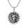 Shusukue 925 Silber Saint Sebastian Kette Religiöse Halskette mit Anhänger Amulett Schmuck