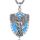 AEONSLOVE Erzengel Michael Halskette Silber 925 für Damen Herren Heiliger Michael Medaille Anhänger Opal Saint Michael Archangel Amulett Kette Katholische Schmuck Religiöse Geschenk