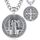 EUDORA Harmony Ball Kette Heiliger Benedikt Medaille für Damen Herren Sterling Silber S925, Hl. Benedikt Medaillon Halskette Anhänger Amulett Schmuck Religion Geschenk für Herren Frauen, 22"+2"