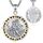 EUDORA Harmony Ball Heiliger Christophorus Kette Medaille für Damen Herren Sterling Silber 925, Christophorus Anhänger Amulett Halskette Christlicher Schmuck, Geschenke für Frauen, 24Zoll