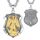 EUDORA Harmony Ball Heilige Michael Kette Medaille für Damen Herren Sterling Silber 925, Heilige Erzengel ST Michael Halskette Anhänger Christlicher Katholisch Schmuck Geschenke für Frauen,61CM+ 55CM