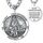 AEONSLOVE Heiliger Christophorus Anhänger Saint Christophorus Halskette Silber 925 für Herren Damen St Christopher Kette Christliche Katholische Schmuck Religious Protector Talisman Medaille