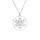 EUEAVAN Metatrons Würfel Halskette Metatron Würfel Heilige Geometrie Anhänger Siegel von Erzengel Engel Metatron Statement Halsketten Spiritueller Schutz Talisman für Frauen (groß Metatron silber)