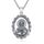 YEESIA Judas-Halskette für Damen und Herren, 925er Sterlingsilber, Anhänger mit dem Heiligen Judas, ovale Medaille, religiöser Schmuck, Geschenk für Damen und Herren