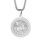 Herren Heiliger St. Georg Anhänger Halskette das Siegel der sieben Erzengel Religiöser Medaillon Modeschmuck für Männer und Frauen Jungen Edelstahl christliches Geschenk