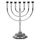 FOMIYES Chanukka Menorah 7 Chanukka Kerze Minorah Israel Menorah Jüdisches Tischdekoration Kerzenhalter Für Partys Hochzeiten Tischdekoration Silber