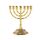 BRTAGG Kerzenständer Menora mit 7 Zweigen und 13cm Höhe - Inspiriert von den 12 Stämmen Israels und Jerusalem - Perfekt für jüdische Geschenke - Modell 2706