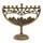 Ner Mitzvah Vintage-Aluminium-Kerze Menorah Passend für all Chanukka Kerzen Alten Jerusalem Design mit antiker Finish Gold