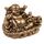 lachineuse - Lachende Buddha-Statue mit Kindern - 15 cm, goldfarben - Feng Shui-Dekoration - chinesisches Zen - Dekorationsobjekt für Innenbereich, Wohnzimmer - Geschenkidee China Asien Viel Glück