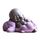 Qikuver Lachender Maitreya Buddha, Keramik-Buddha-Statue, Tee-Skulptur, Kleiner Mönch, Dekoration, Tee-Set für Zuhause, Büro, Auto, Geschenk, Kunsthandwerk und Kunst (Violett)