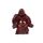 lachineuse - Traditionelle lachende Buddha-Statue, 18 cm, Farbe: Rot, Feng Shui-Dekoration, chinesisches Zen-Deko, für Wohnzimmer, Büro, Geschenkidee China, Glücksbringer
