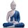 Houlu Keramik-Buddha-Statuen für Heimdekoration, kleine Buddha-Dekoration, Statue für drinnen und draußen, Blau