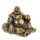 lachineuse - Sitzende lachende Buddha-Statue - 10 cm große Buddha-Statue aus Bronze - Chinesisches Deko-Objekt für Inneneinrichtung, Wohnzimmer, Büro - China Asien Geschenkidee