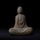 Daisylily Buddha-Statue ohne Gesicht, massives Gusseisen, für drinnen und draußen, Zen-Dekor für spirituelle Raummeditation