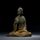 Daisylily Buddha-Statue ohne Gesicht, massives Gusseisen, für Innen- und Außenbereich, Zen-Dekoration für Meditation und spirituellen Raum