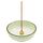 Asayu Japan Räucherstäbchenhalter - Pastel Grüner Lotus - Für Stäbchen 10 cm, Made in Japan, Traditionelle Keramik, Inklusive Abnehmbarer Messingständer - Für Yoga, Meditation und Entspannung