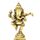 Messingstatue, tanzendes Ganesha-Idol, antikes Design, goldfarben, Höhe: 11,9 cm, Gewicht: 270 g