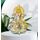 Gold Art India 999 Versilbert Ganesha/Vinayaka/Vinayagar/Pillayar Idol Auto Armaturenbrett/Geschenk/Home & Office Decor 8,9 cm (Silber) (Silber matt)