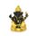 OTKARXUS Hinduistische Ganesha-Figur, indischer Goldener schwarzer Herr, Elefant, Ganesha, Idol-Statue, Buddha-Skulptur für Zuhause, Auto-Dekoration (Gold + Schwarz)