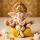LOVENSPIRE Ganesha-Statue aus Acryl, Ganpati-Figur, Gott des Glücks und des Erfolgs, für Heimdekoration und Auto-Armaturenbrett, Einweihungsfeier, Pooja-Dekoration, Diwali-Dekoration, 1 Stück