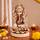 TIED RIBBONS 4.5 Inch Lakshmi Ganesha Statue for Diwali Puja Decorations at Home | Laxmi Ganesh Murti | Handmade Printed Clay Lord Ganesha & Lakshmi Idol | Diwali Decorations for House