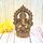 Purpledip Idol Ganesha in Mandap aus Messing mit Om-Inschrift (12172)